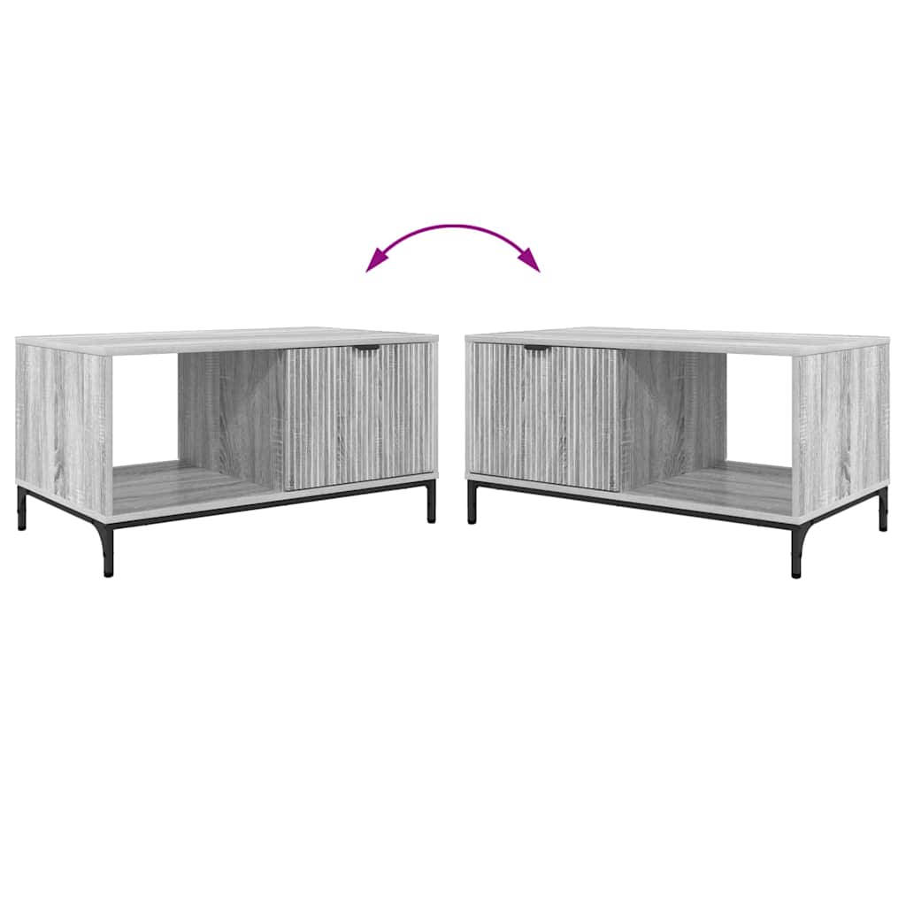 Kava Stol Siva Sonoma 90 x 49 x 46 cm Konstruirano drvo