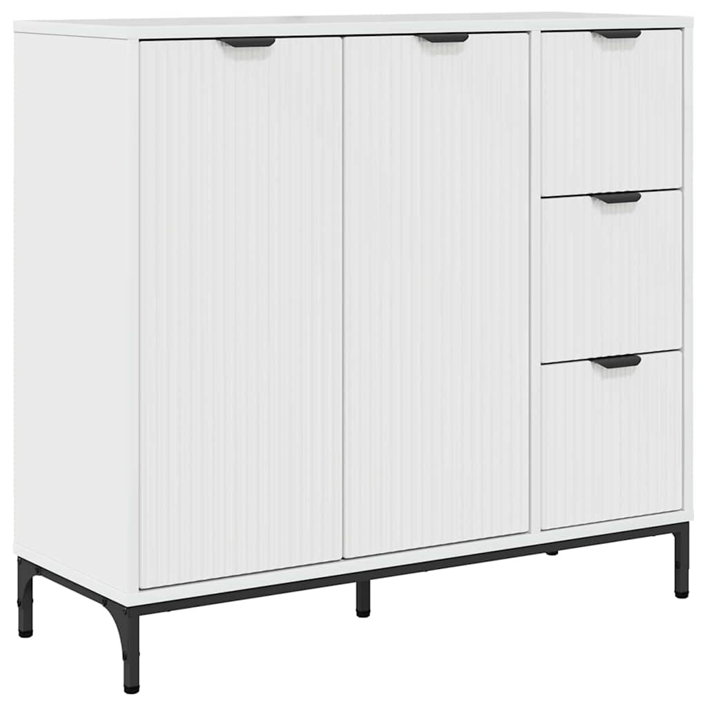 Kreveta Visoki sjaj bijela 89,5 x 33 x 82 cm Konstruirano drvo