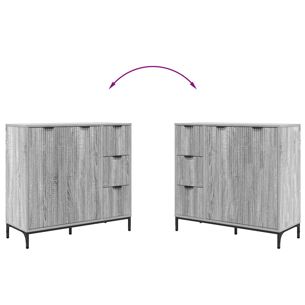 Kreveta Siva Sonoma 89,5 x 33 x 82 cm Konstruirano drvo