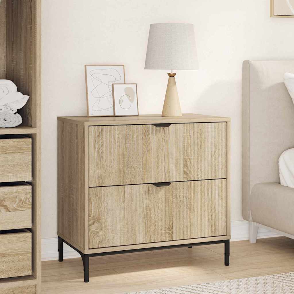 Noćni ormarić sonoma hrast 63.5 x 36 x 61 cm Konstruirano drvo