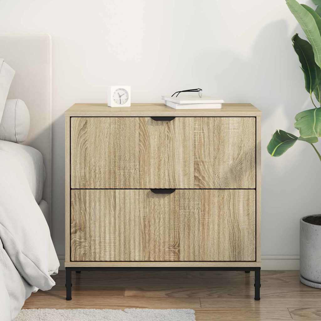 Noćni ormarić sonoma hrast 63.5 x 36 x 61 cm Konstruirano drvo