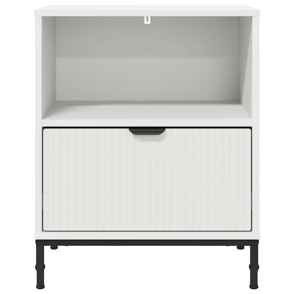 Noćni ormar 2 pcs Bijelo 49 x 36 x 61 cm Konstruirano drvo