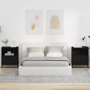 Noćni ormar 2 pcs Crna 49 x 36 x 61 cm Konstruirano drvo