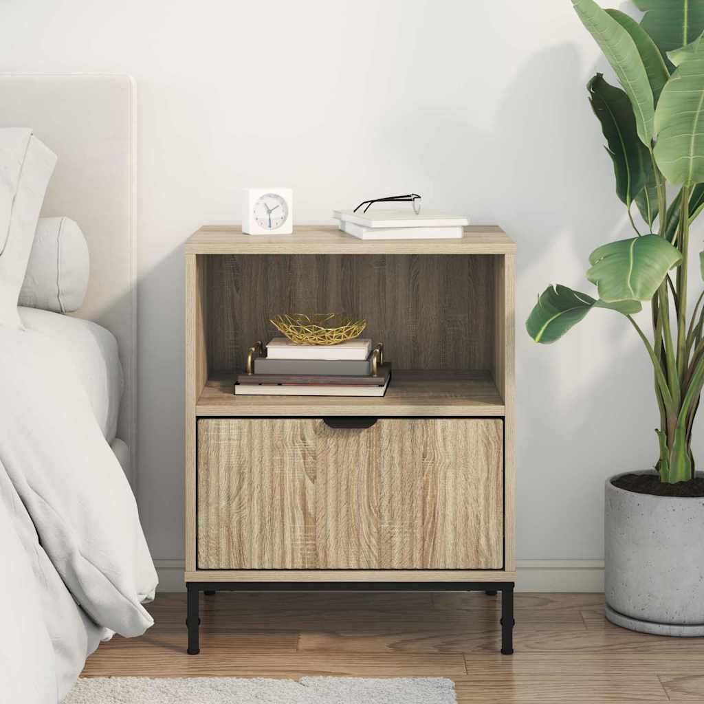 Noćni ormar sonoma hrast 49 x 36 x 61 cm Konstruirano drvo
