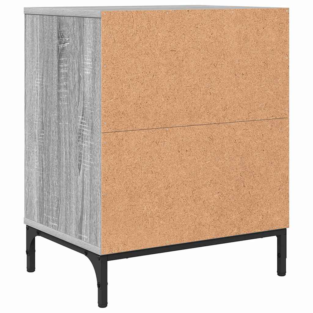 Noćni ormar Sivi hrast sonoma 49 x 36 x 61 cm Konstruirano drvo
