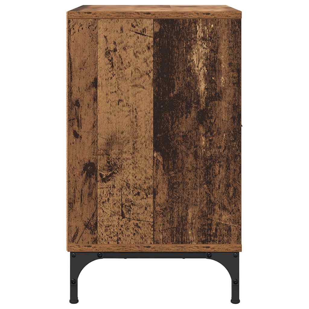 Noćni ormar 2 pcs Staro drvo 49 x 36 x 61 cm Konstruirano drvo