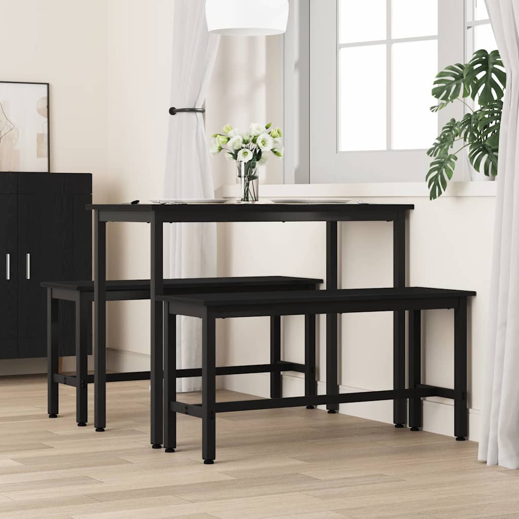 Klupa za blagovanje Crni hrast 100 x 32,5 x 48,5 cm