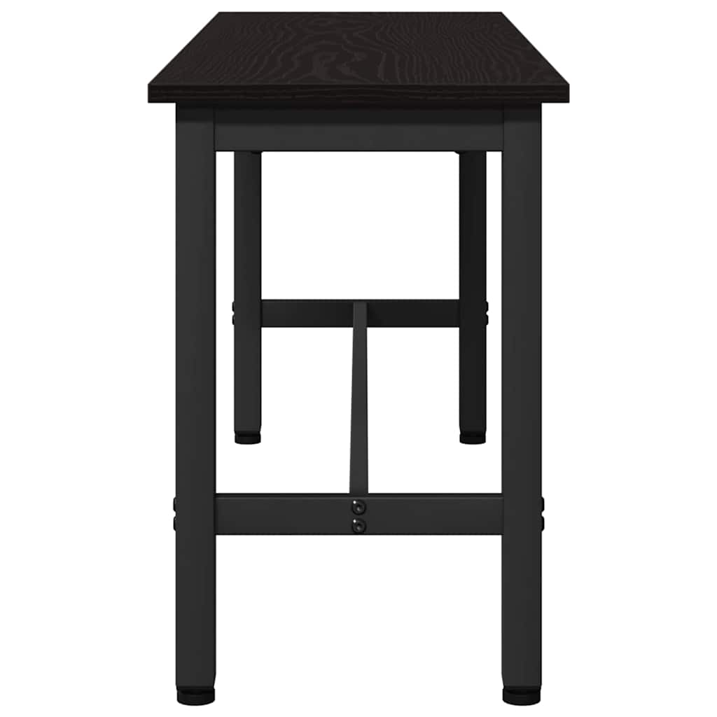 Klupa za blagovanje 2 pcs Crni hrast 100 x 32,5 x 48,5 cm