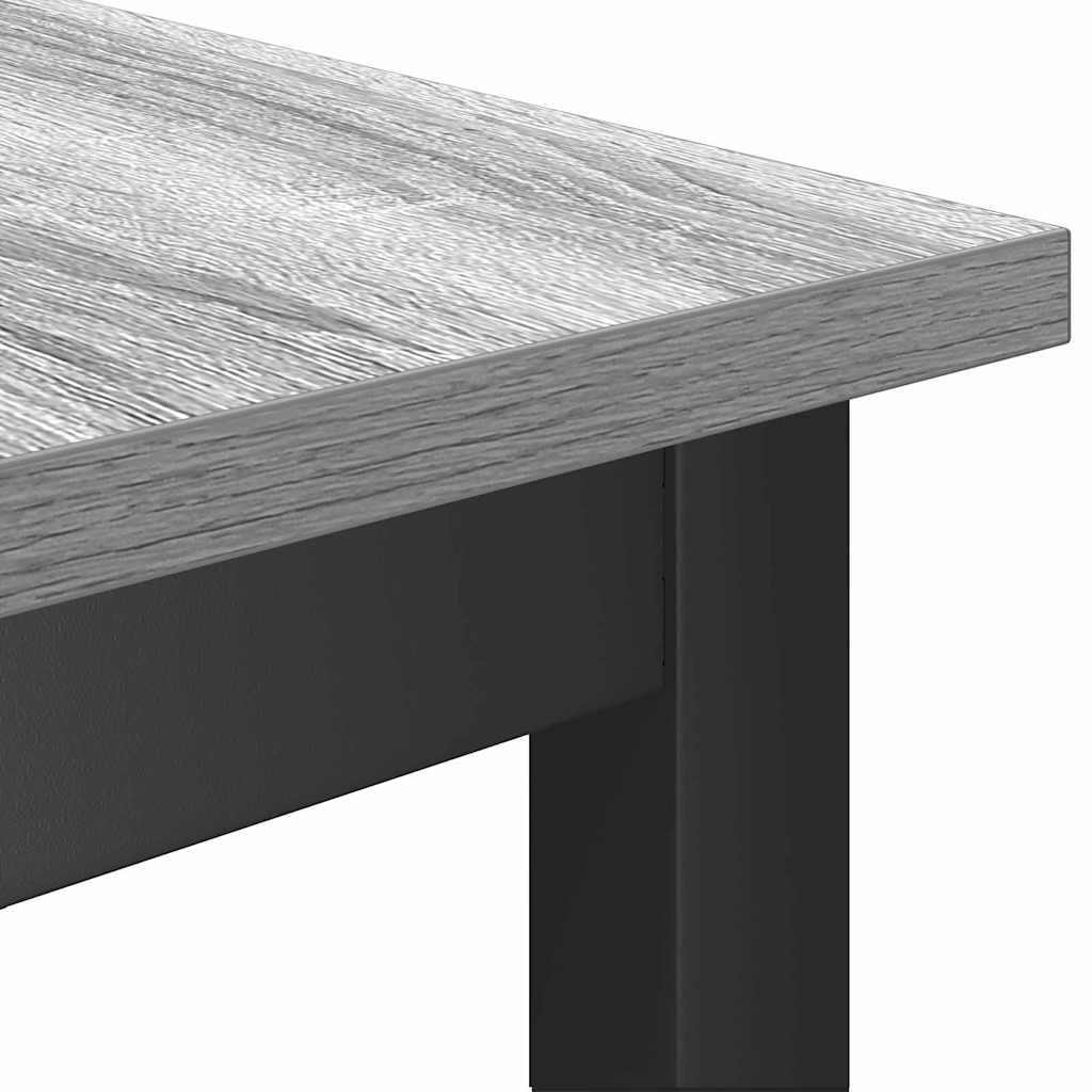 Klupa za blagovanje 2 pcs Siva Sonoma 100 x 32,5 x 48,5 cm