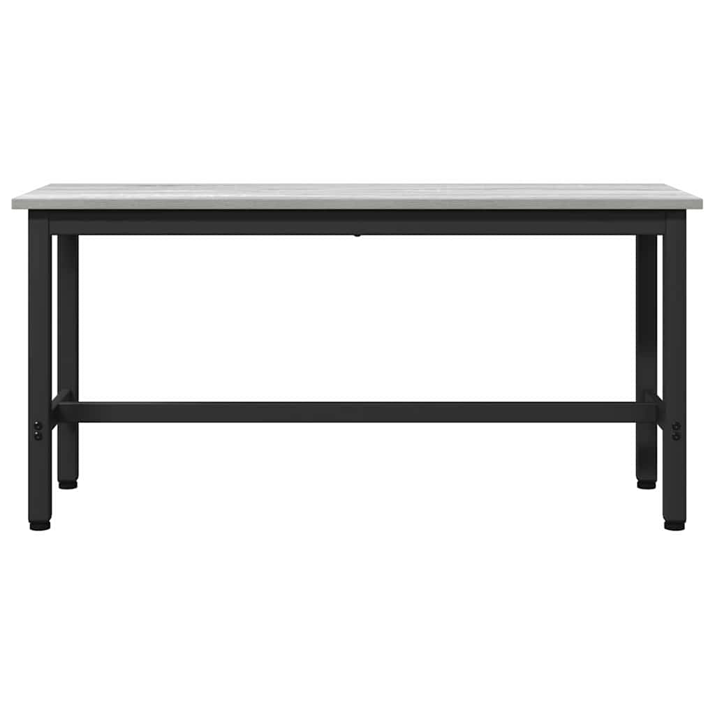 Klupa za blagovanje 2 pcs Siva Sonoma 100 x 32,5 x 48,5 cm