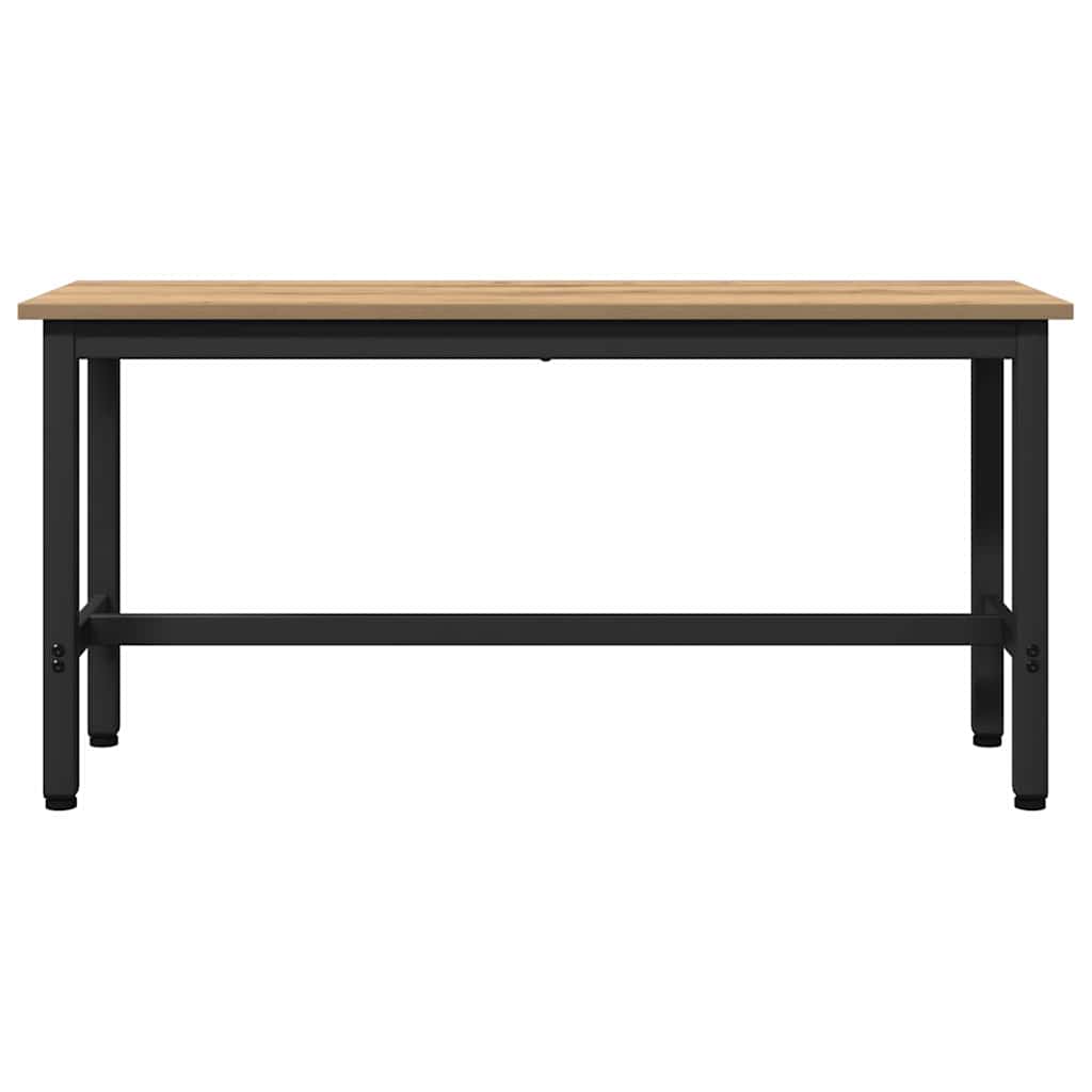 Klupa za blagovanje 2 pcs Umjetnički hrast 100 x 32,5 x 48,5 cm
