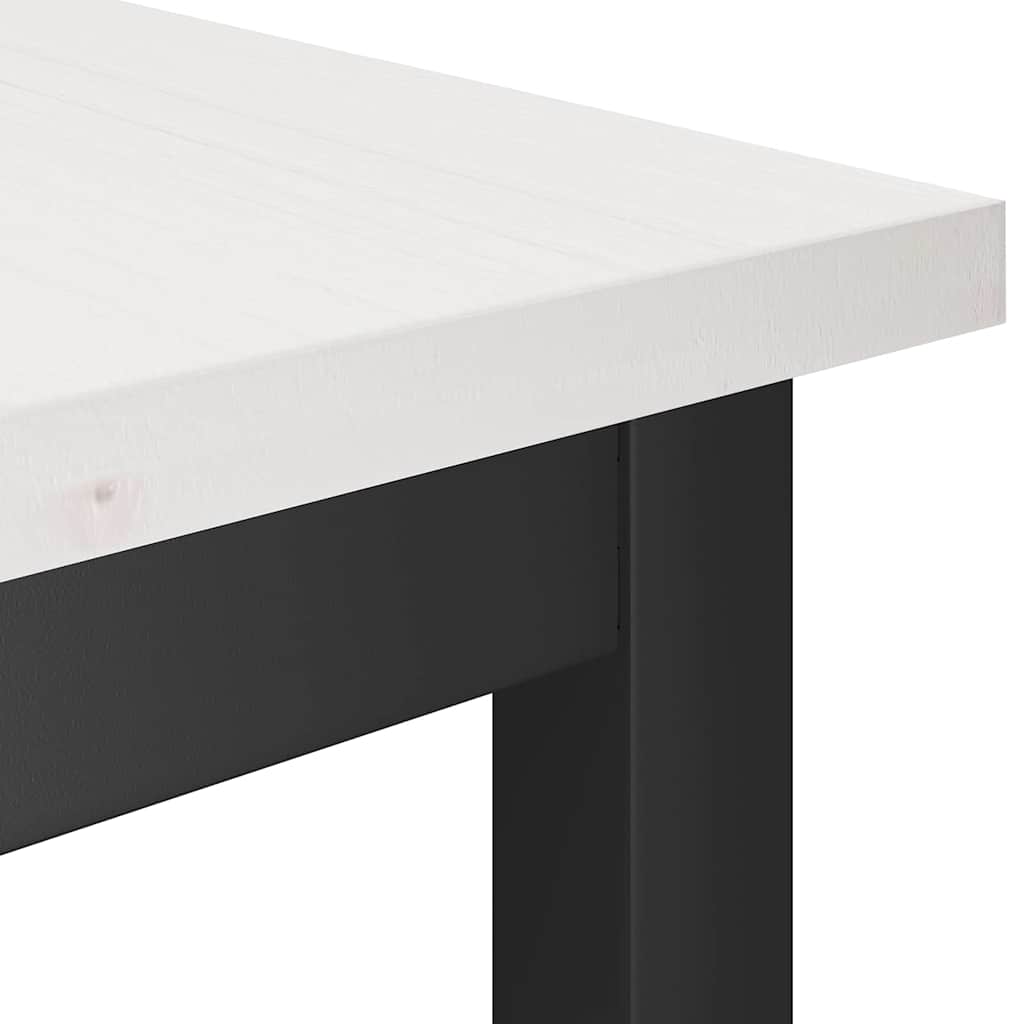 Klupa za blagovanje Bijelo 100 x 32,5 x 49 cm