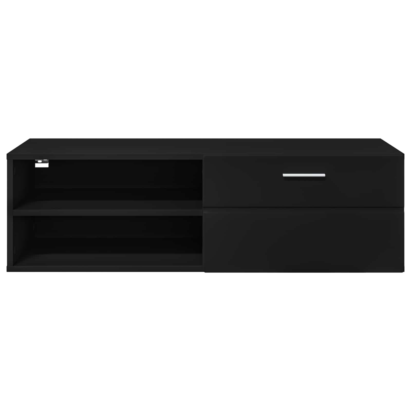 Drveni ormar Zidne Crna 100,5 x 39 x 30 cm Konstruirano drvo