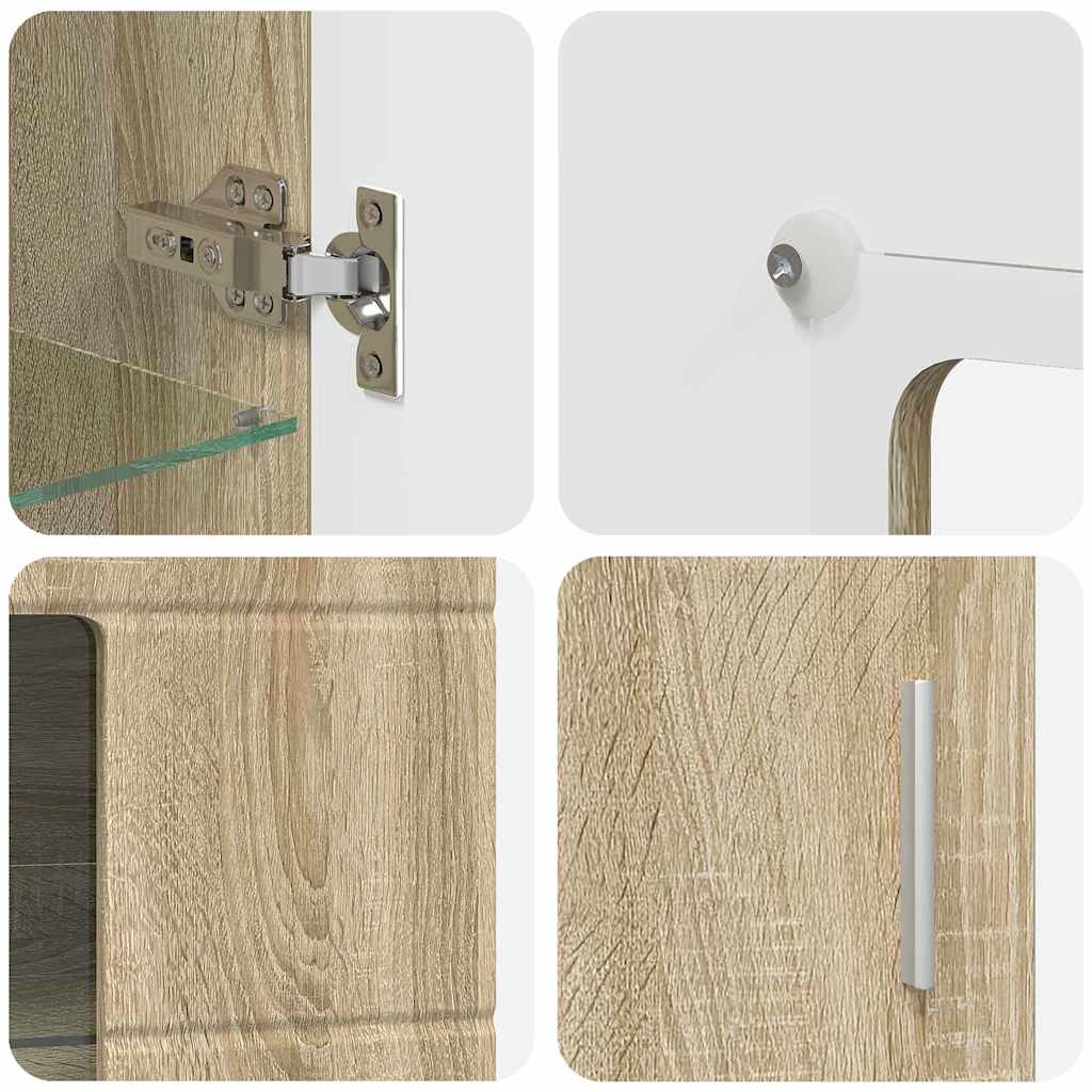 Kreveta s policom FLORIN Sonoma hrast 55,5 x 29 x 100 cm