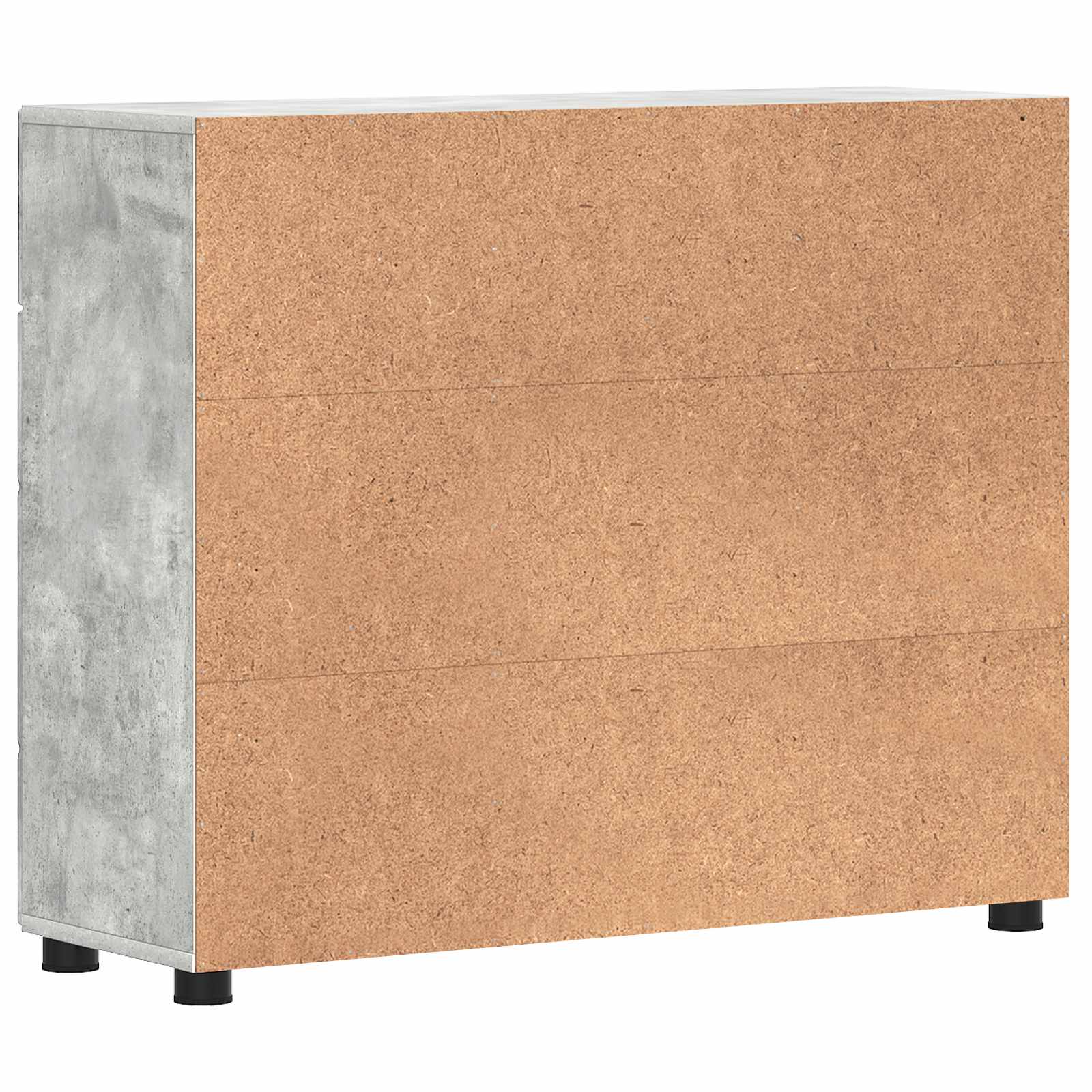 Drveni ormar s ladicama Betonski sivi 88,5 x 30,5 x 73 cm