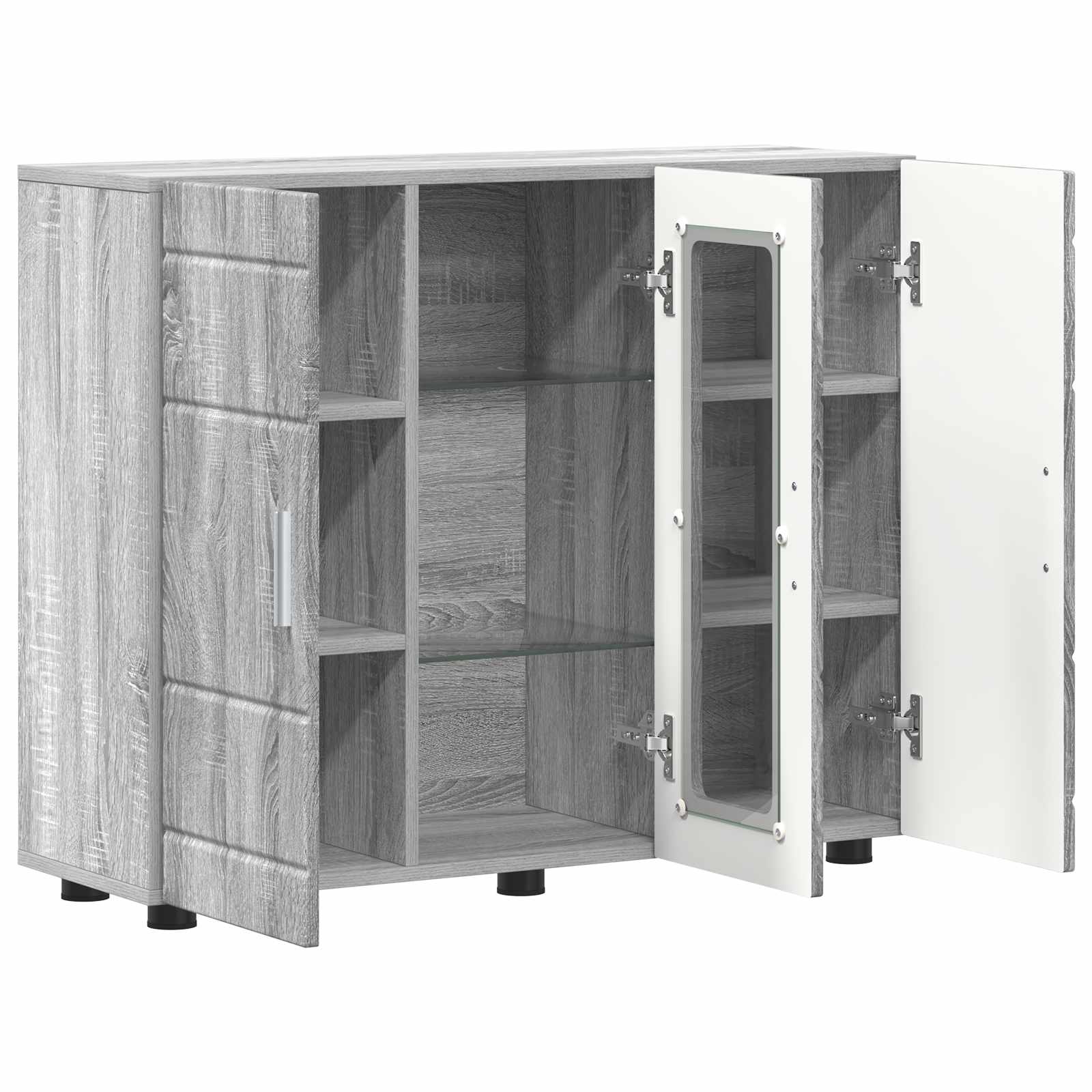 Drveni ormar Siva Sonoma 88,5 x 30,5 x 73 cm Konstruirano drvo