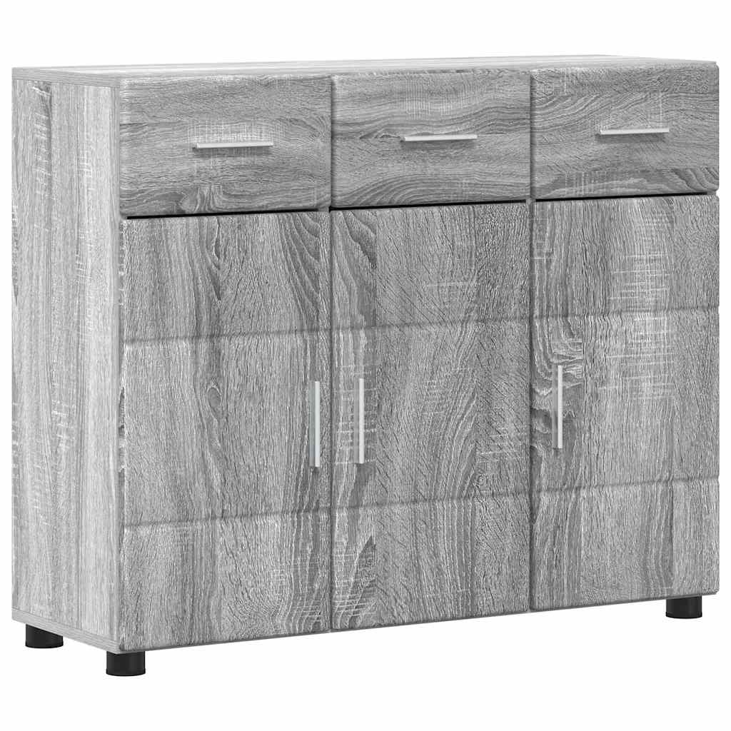 Kreveta s policom FLORIN Siva Sonoma 88,5 x 30,5 x 73 cm