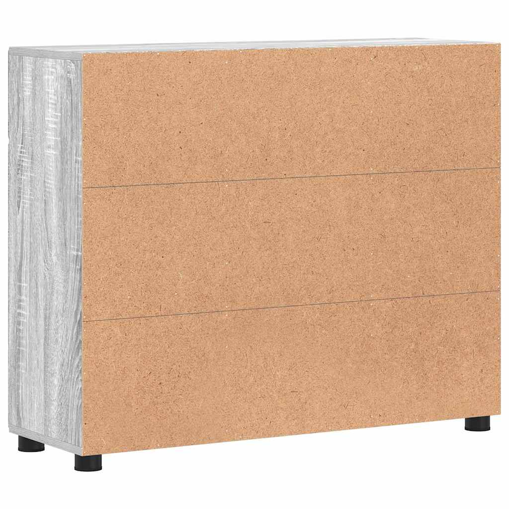 Kreveta s policom FLORIN Siva Sonoma 88,5 x 30,5 x 73 cm