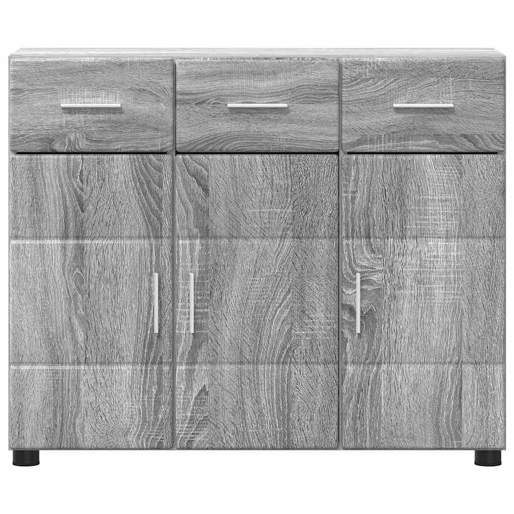 Kreveta s policom FLORIN Siva Sonoma 88,5 x 30,5 x 73 cm