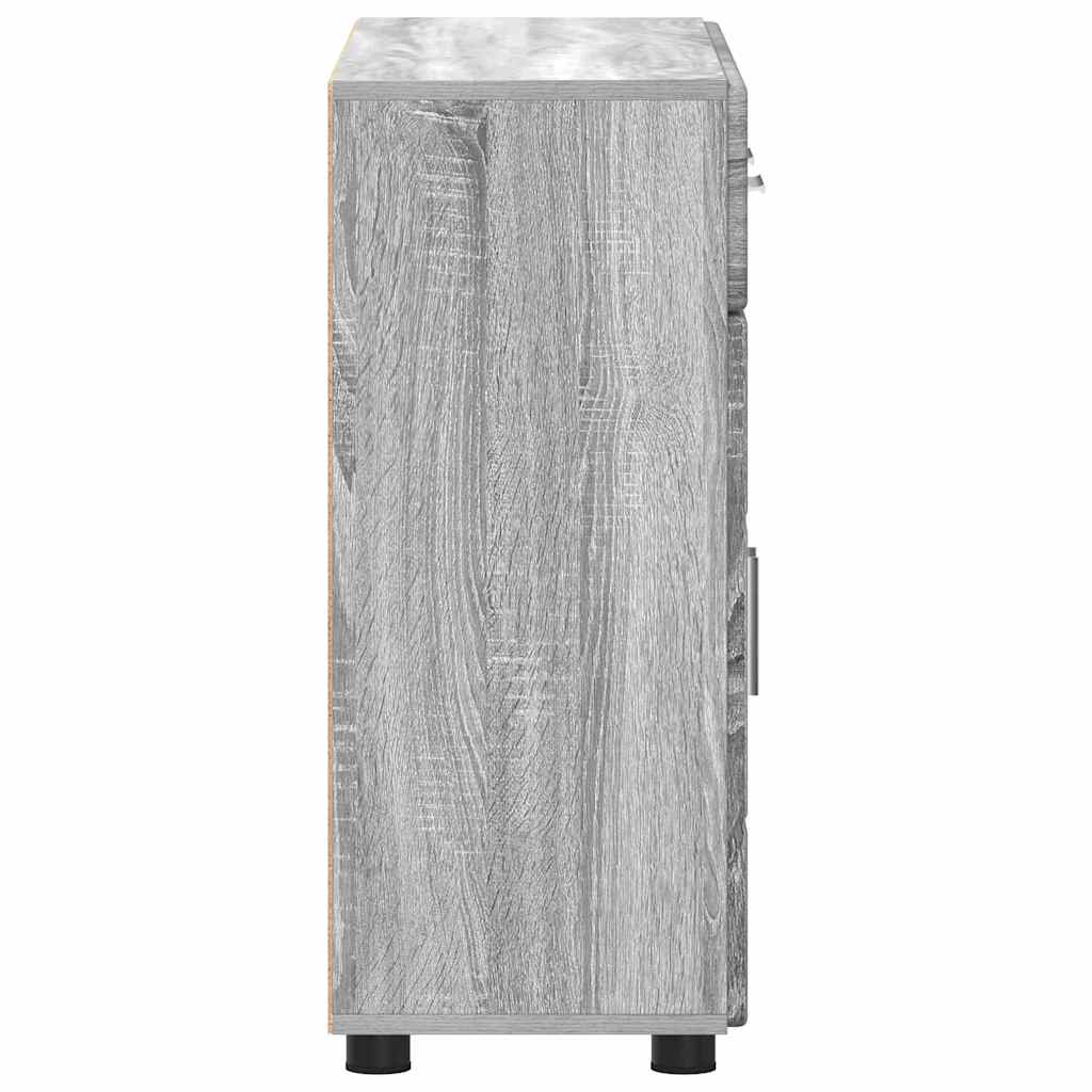 Kreveta s policom FLORIN Siva Sonoma 88,5 x 30,5 x 73 cm