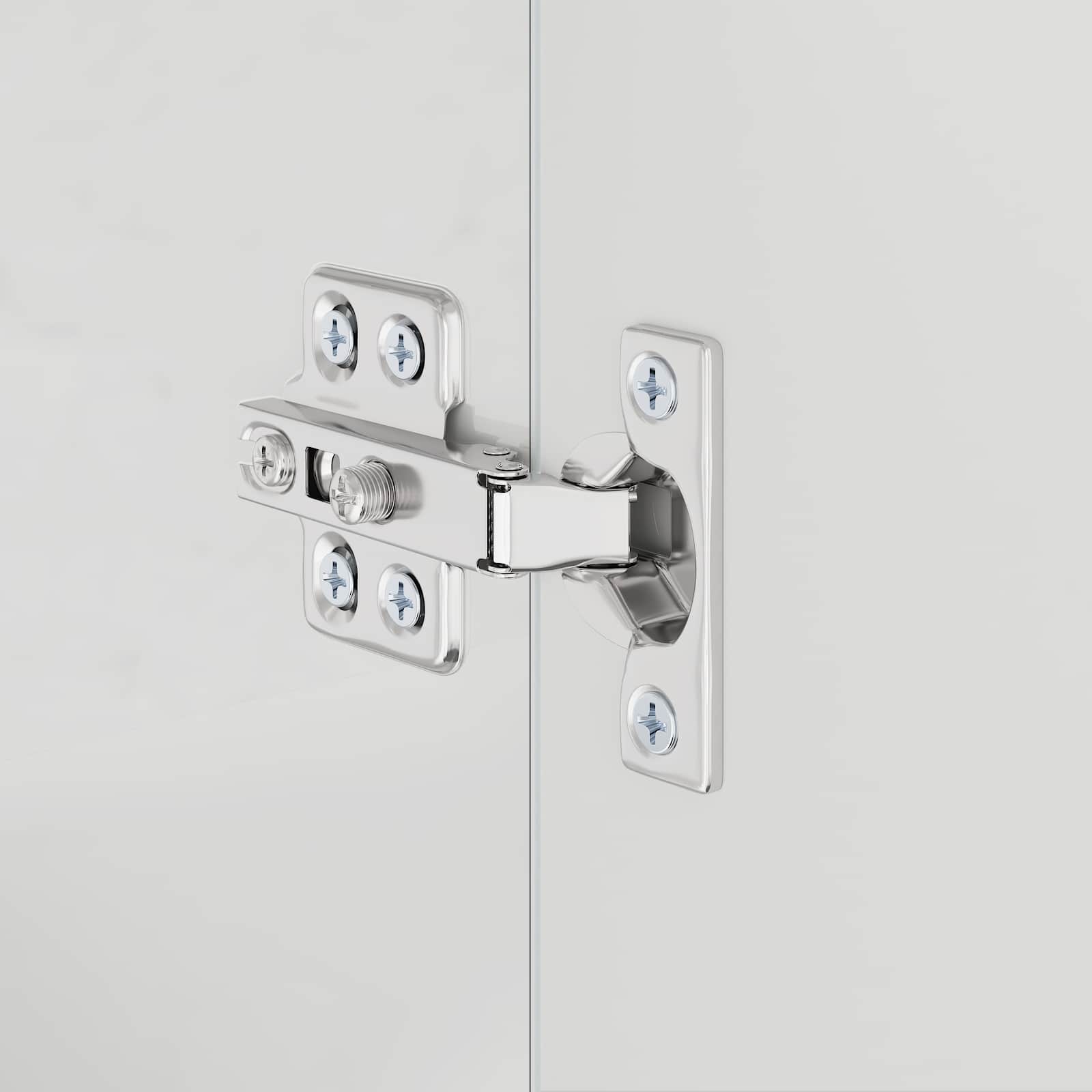 Set ormarića za kupaonicu s pohranom TULUM Visoki sjaj bijela