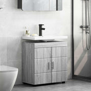 Set ormarića za kupaonicu TULUM Siva Sonoma 60 x 34 x 63 cm