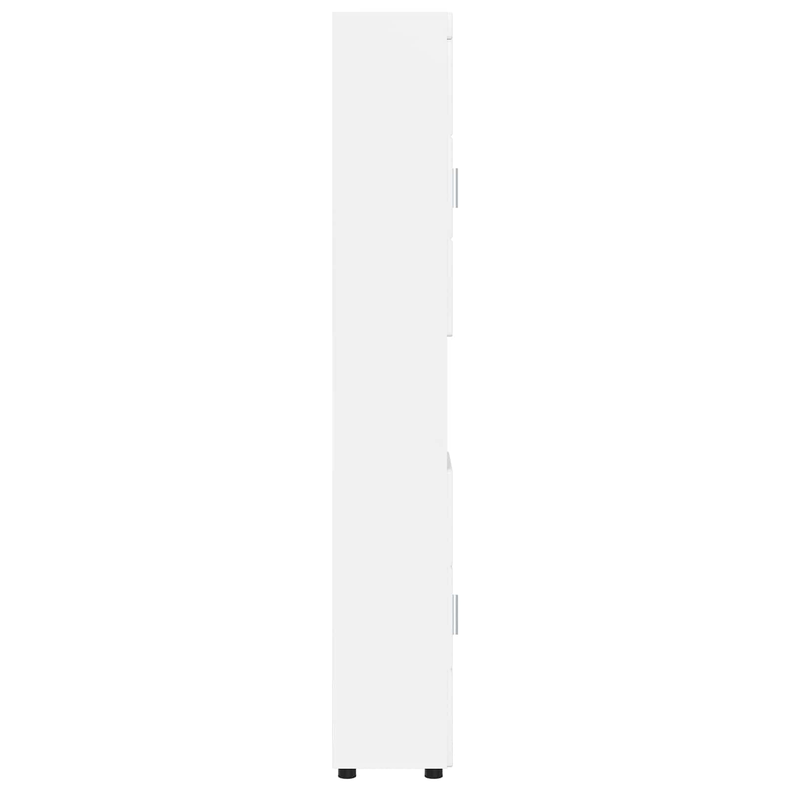Set ormarića za kupaonicu s pohranom TULUM Visoki sjaj bijela