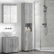 Set ormarića za kupaonicu TULUM Siva Sonoma 37 x 31,5 x 203 cm