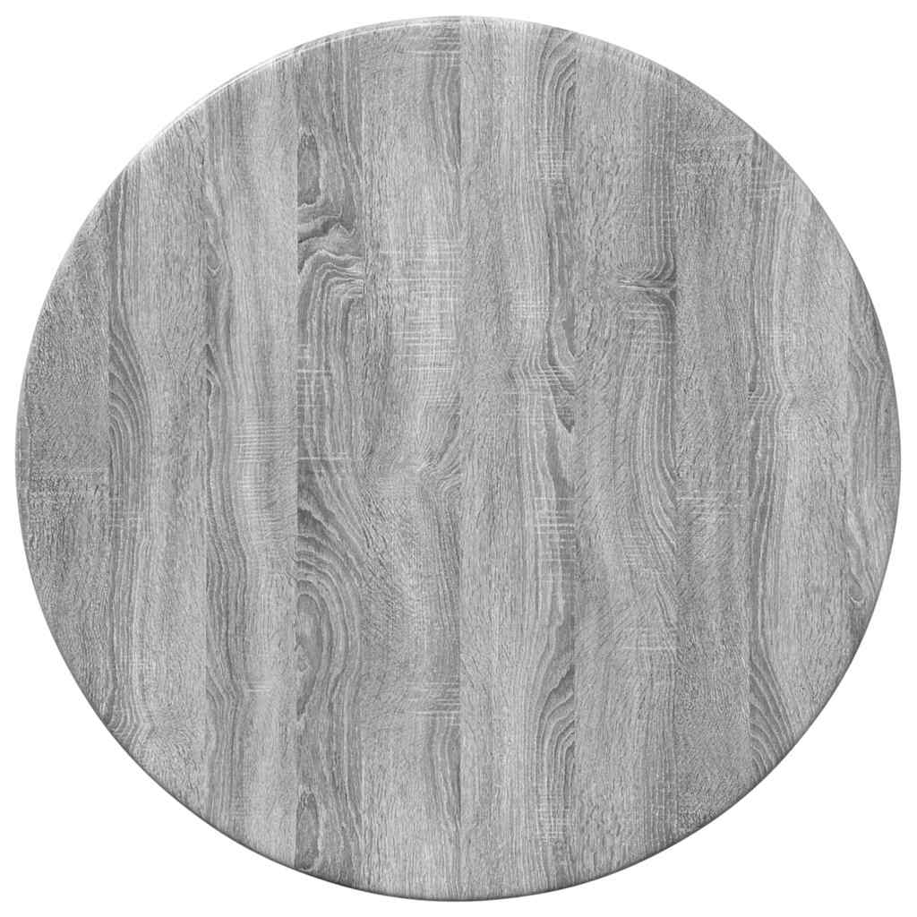 Gornji dio stola Siva Sonoma Ø 30 x 1,5 cm Konstruirano drvo