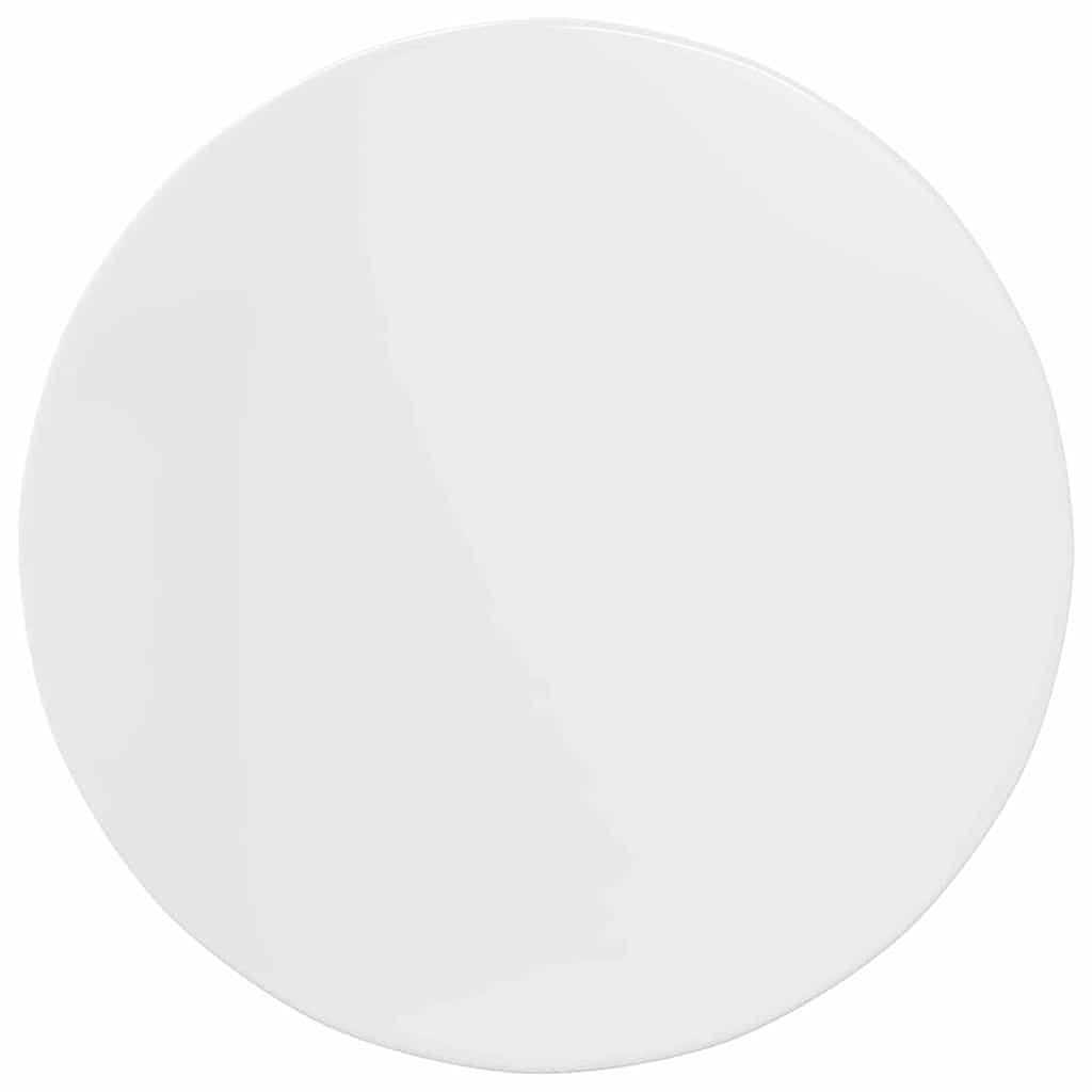 Gornji dio stola Visoko sjajno bijela Ø 80 x 1,5 cm
