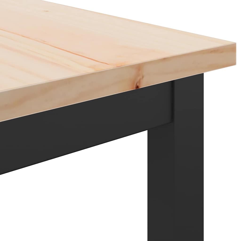 stol Prirodna 100 x 50 x 77 cm Inženjerska drva i čelik