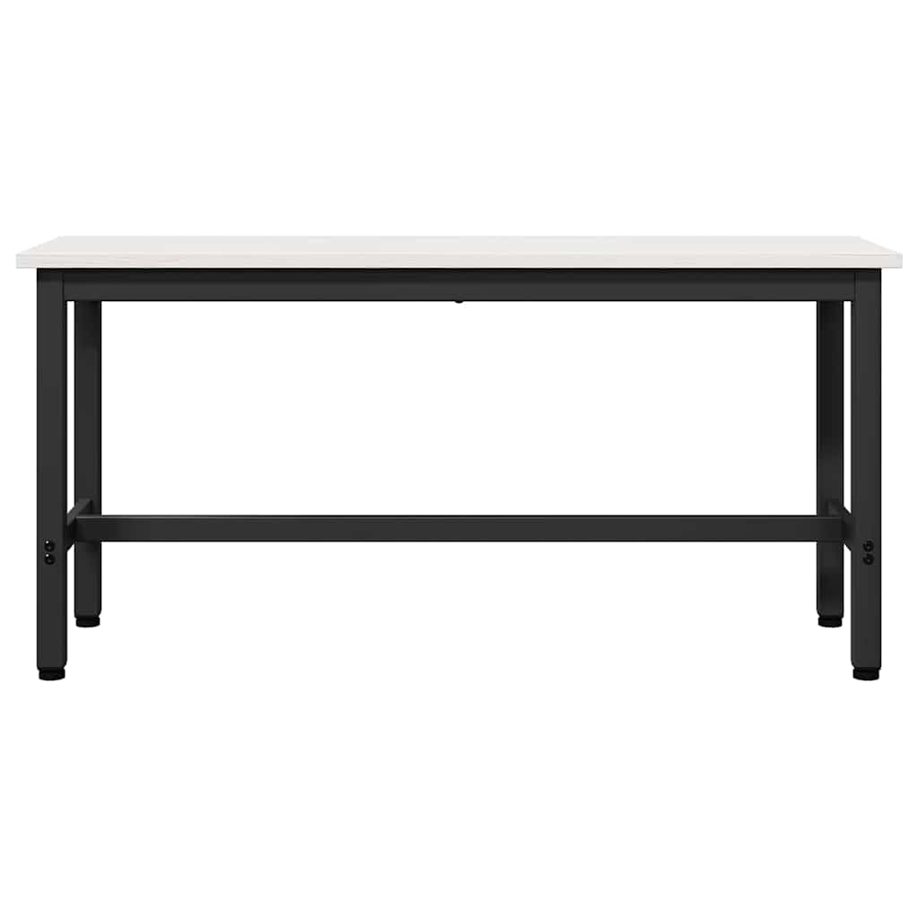 Klupa za blagovanje 2 pcs Bijelo 100 x 32,5 x 49 cm