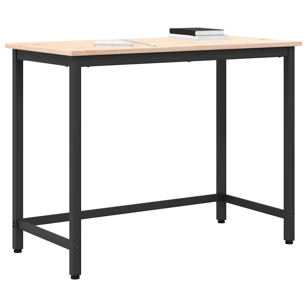 stol Prirodna 100 x 50 x 77 cm Inženjerska drva i čelik