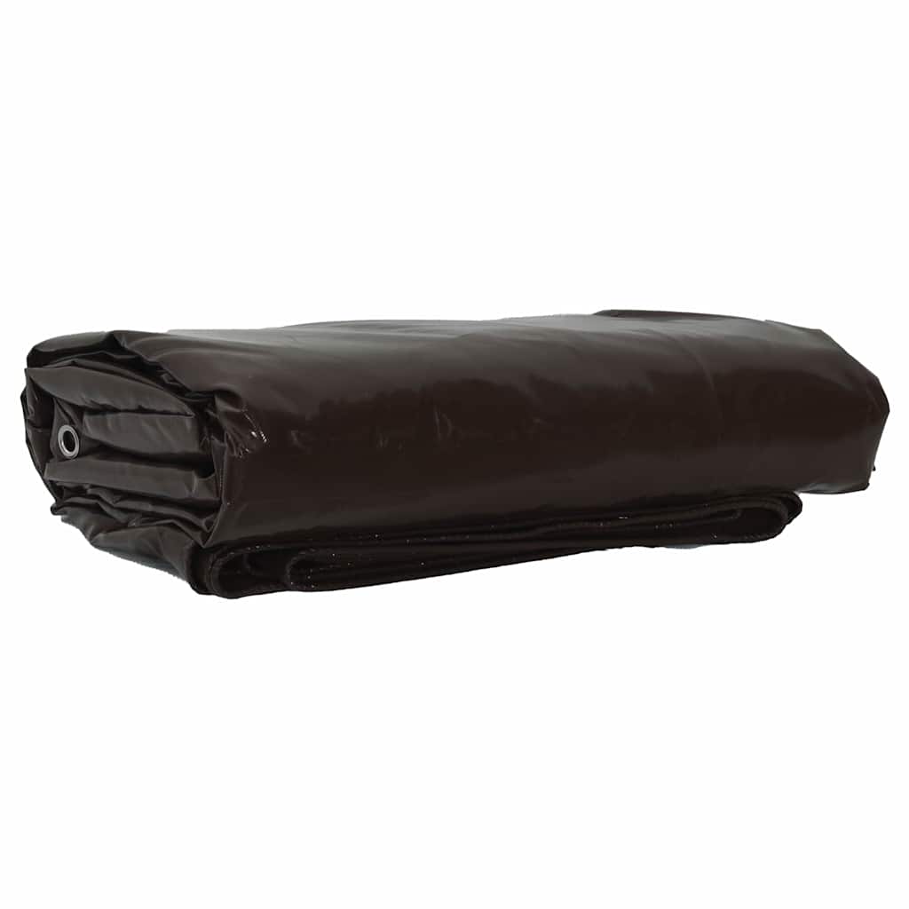 Cerada 650g / m² Smeđa 3 x 5 m Platno s PVC premazom