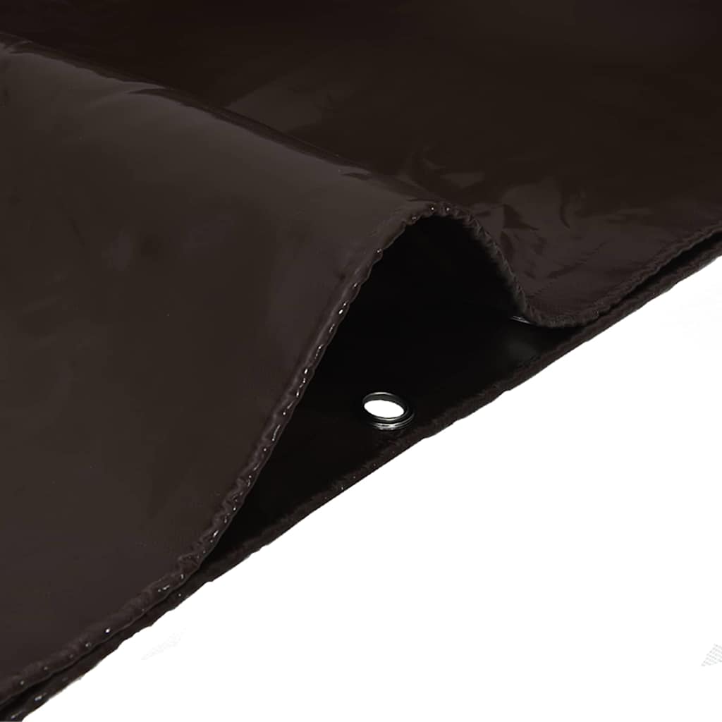 Cerada 650g / m² Smeđa 1,5 x 2 m Platno s PVC premazom
