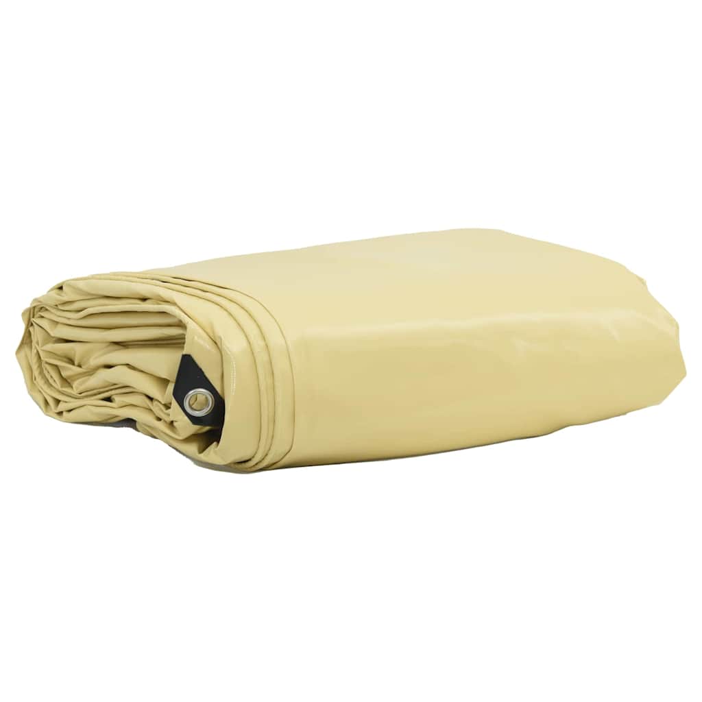 Cerada 650g / m² Bež 2 x 3 m Platno s PVC premazom