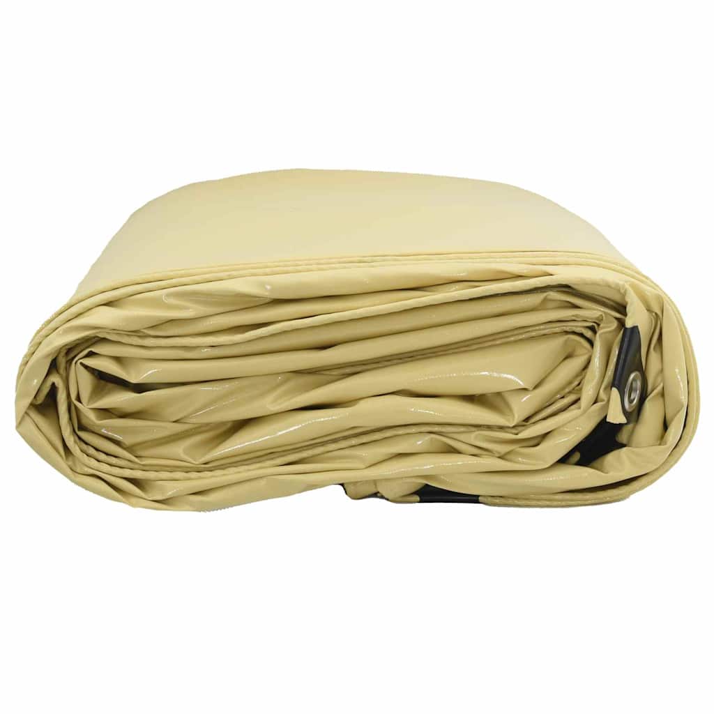 Cerada 650g / m² Bež 3 x 6 m Platno s PVC premazom