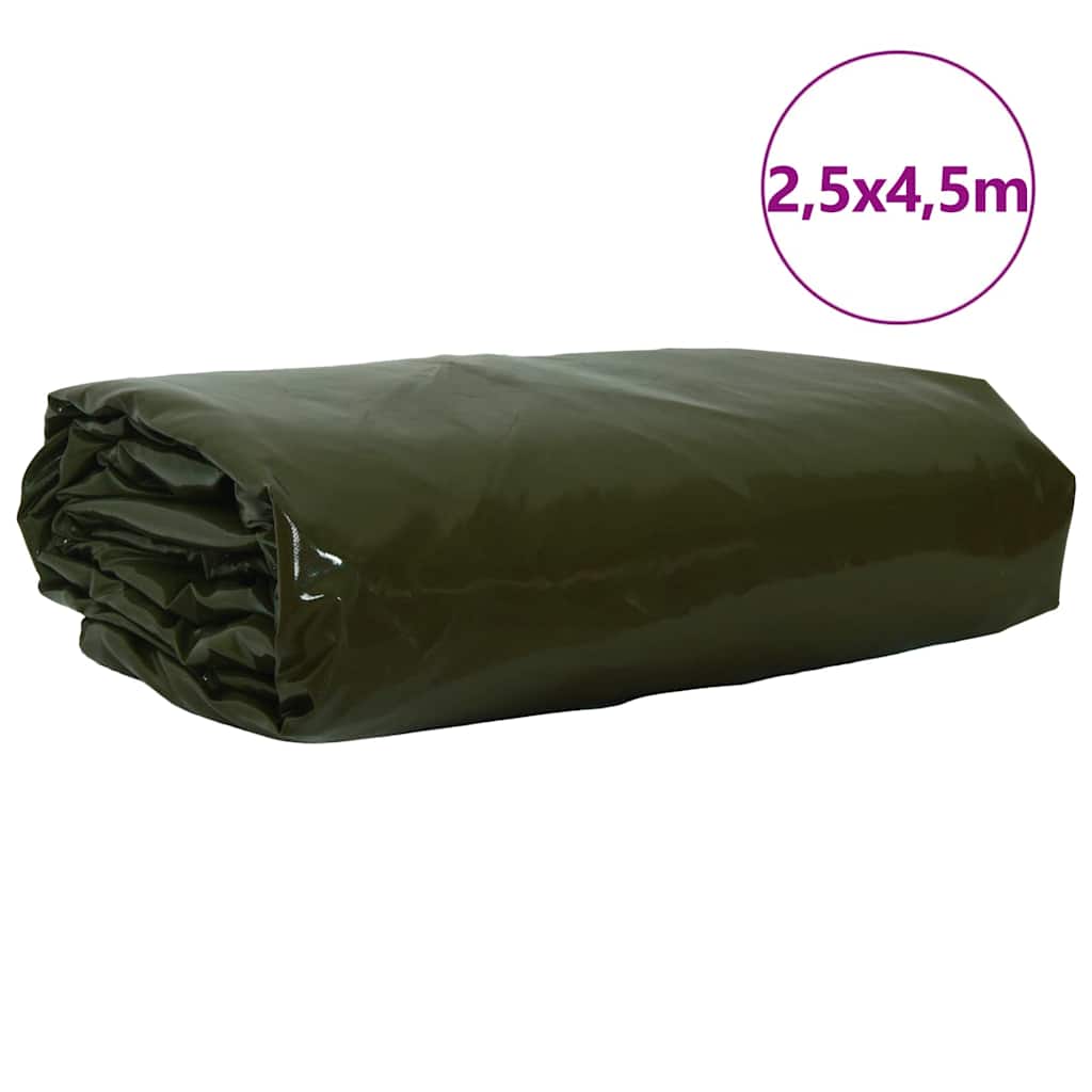 Cerada 650g / m² Maslinasto zelena 2,5 x 4,5 m