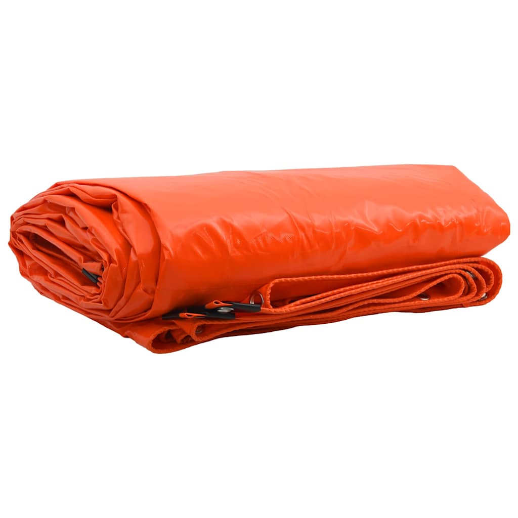 Cerada 650g / m² Narančasta 3 x 6 m Platno s PVC premazom