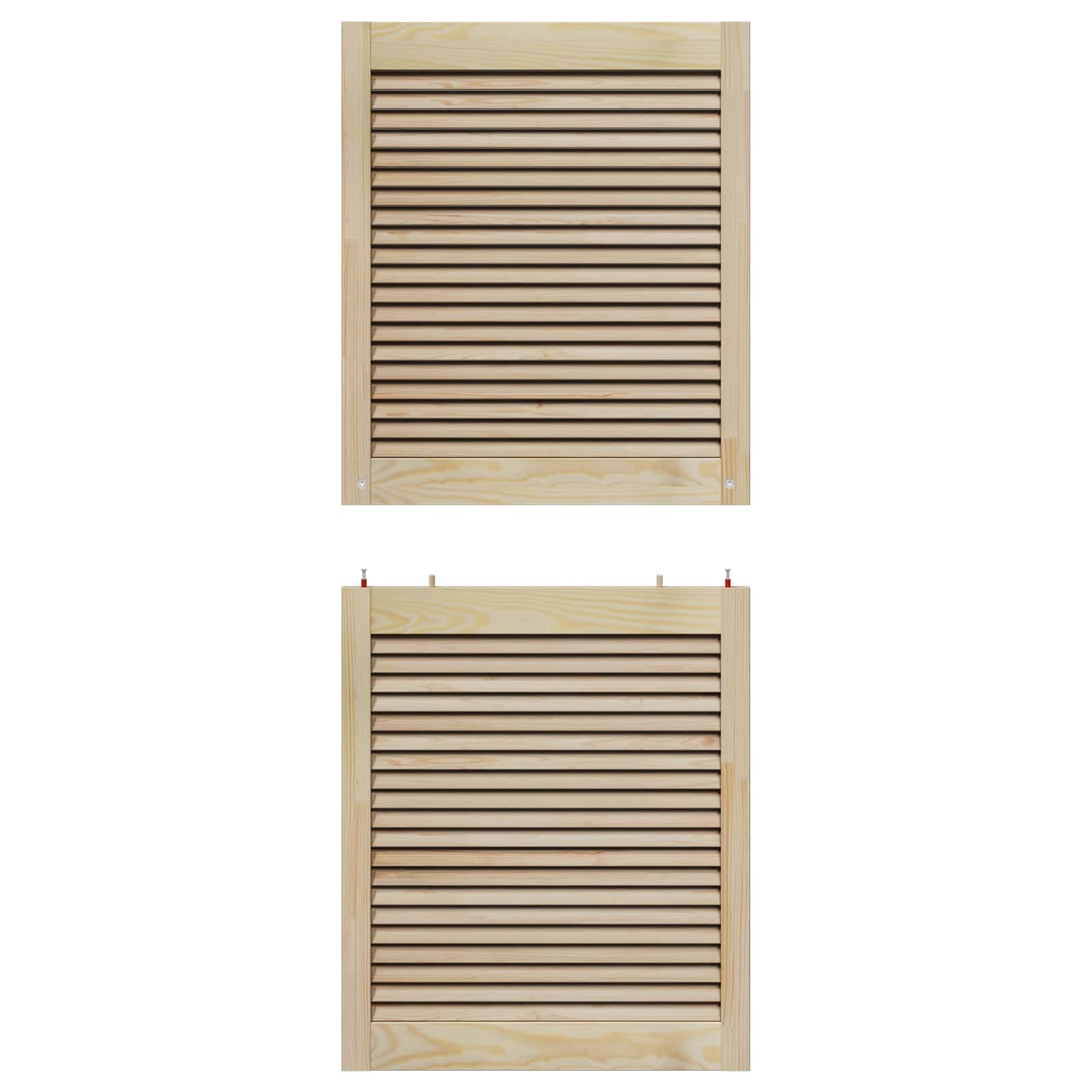 Ormarna vrata s vratima 4 pcs Prirodna 140,5 x 2,1 x 59,5 cm