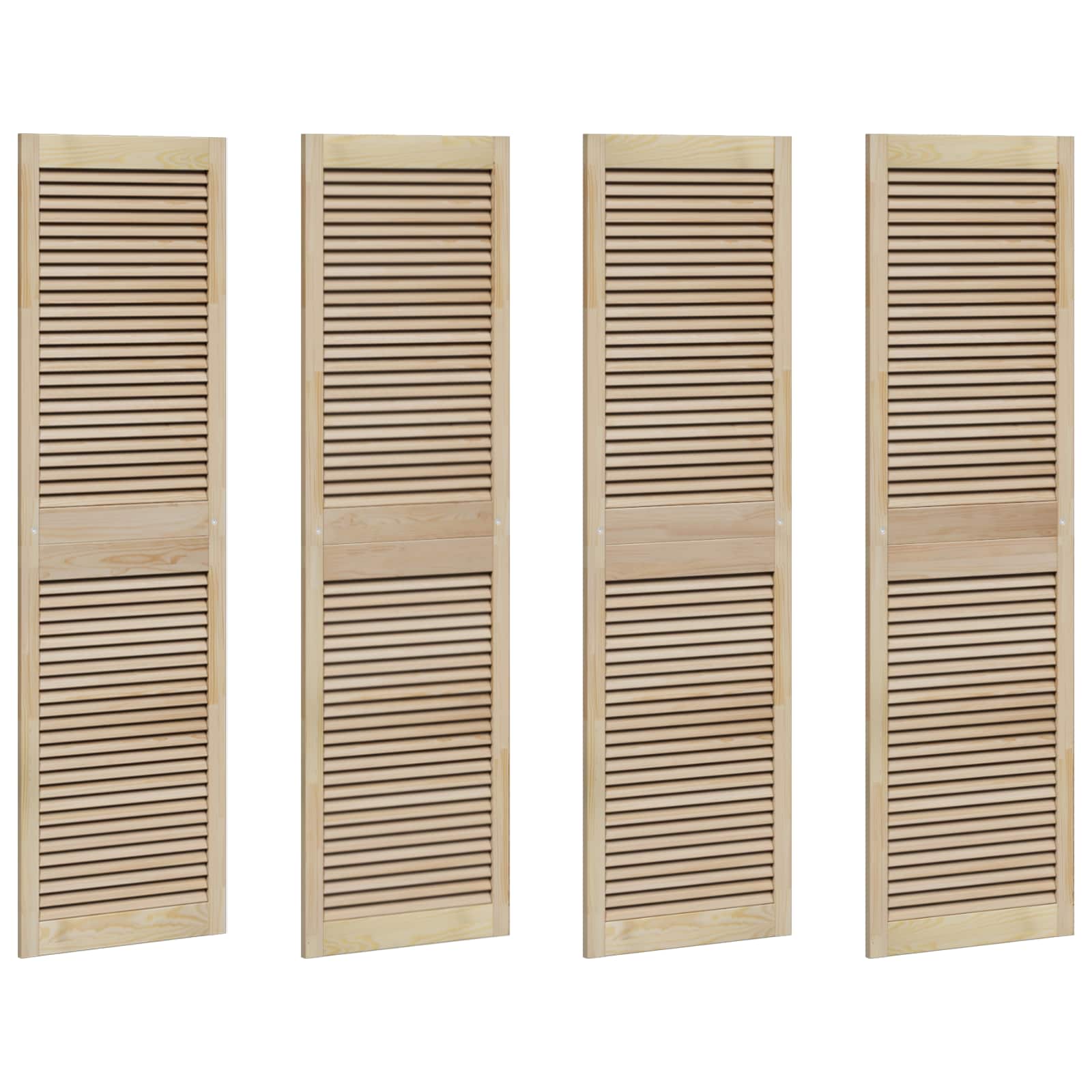 Ormarna vrata s vratima 4 pcs Prirodna 170 x 2,1 x 49,5 cm