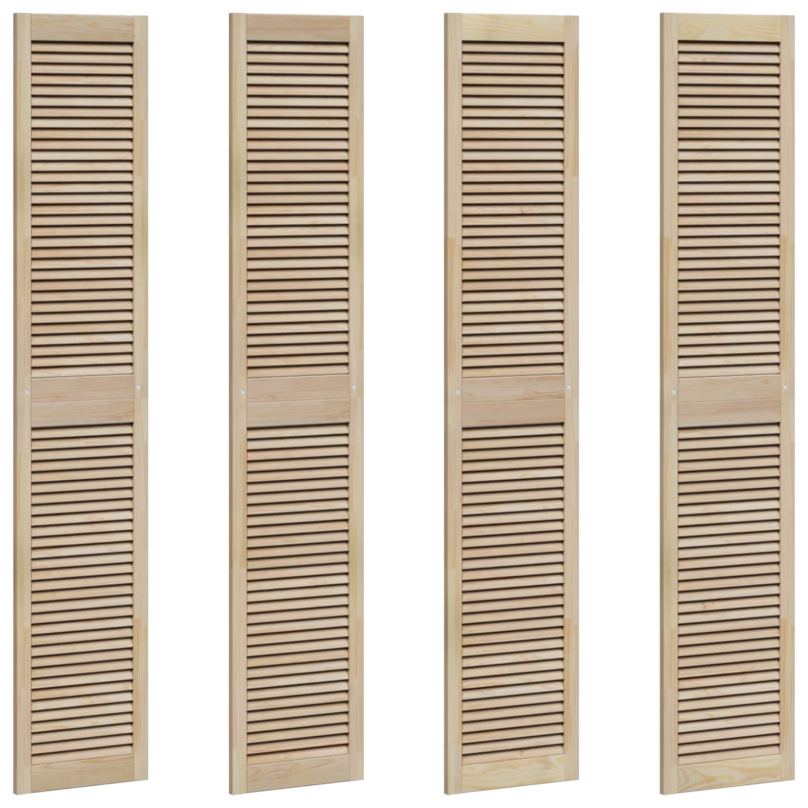 Ormarna vrata s vratima 4 pcs Prirodna 201 x 2,1 x 39,5 cm