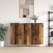 Ormar za montažu na zid 2 pcs Staro drvo 69,5 x 34 x 90 cm