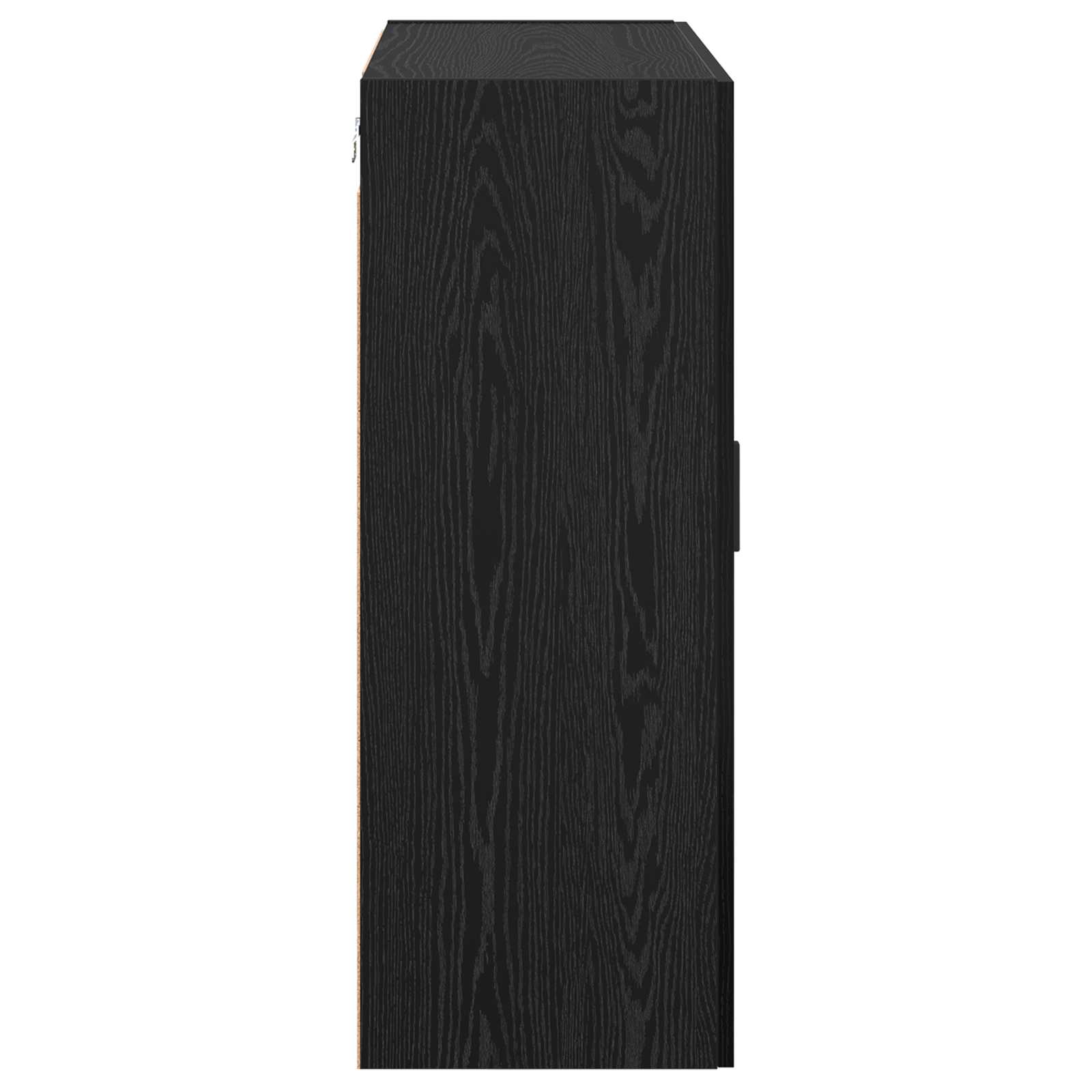 Ormar za montažu na zid 2 pcs Crni hrast 69,5 x 34 x 90 cm