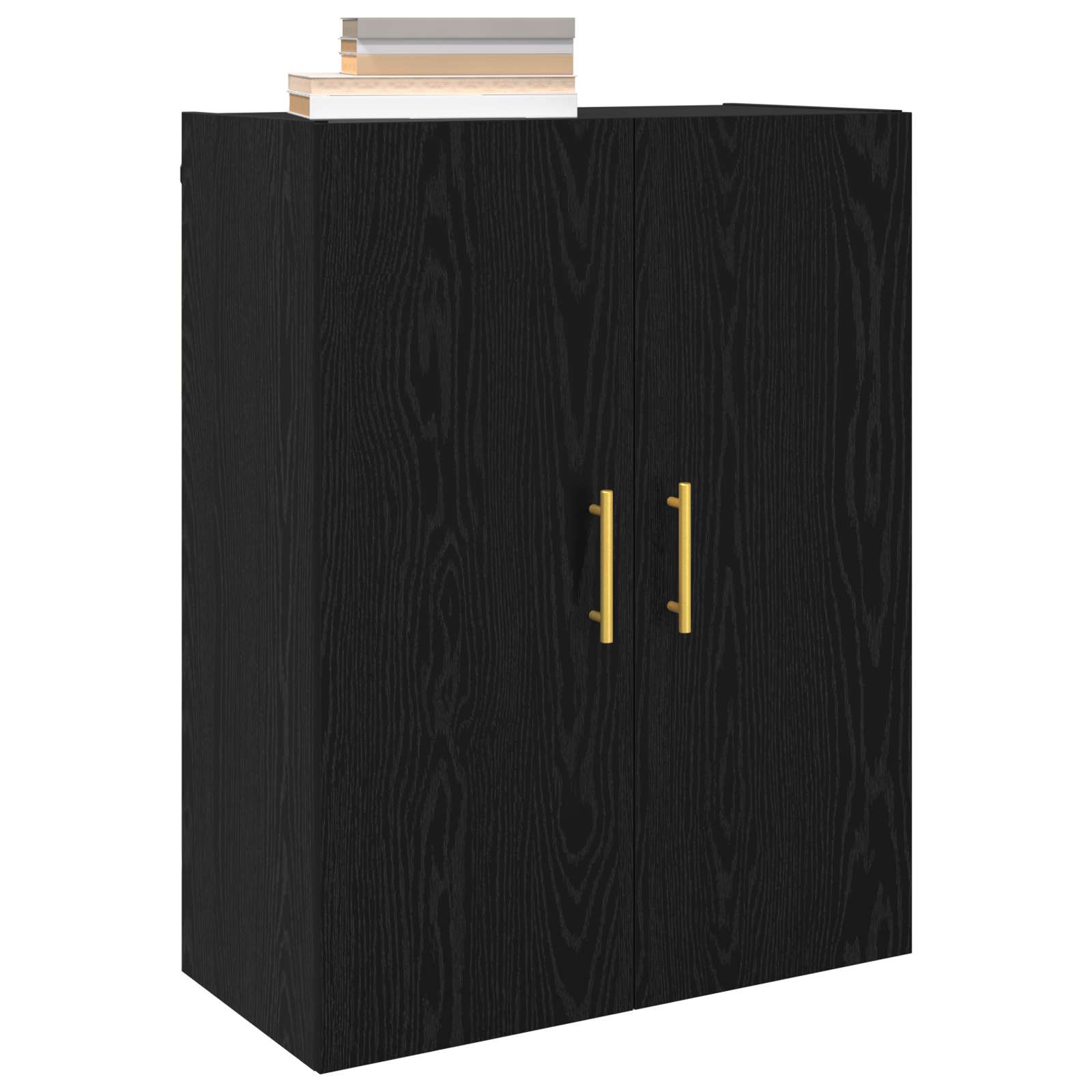 Ormar za montažu na zid 2 pcs Crni hrast 69,5 x 34 x 90 cm