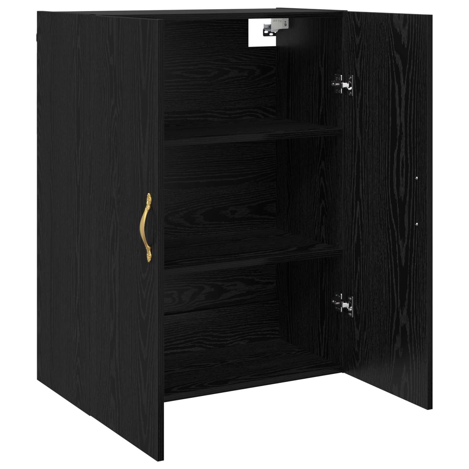 Ormar za montažu na zid 2 pcs Crni hrast 69,5 x 34 x 90 cm