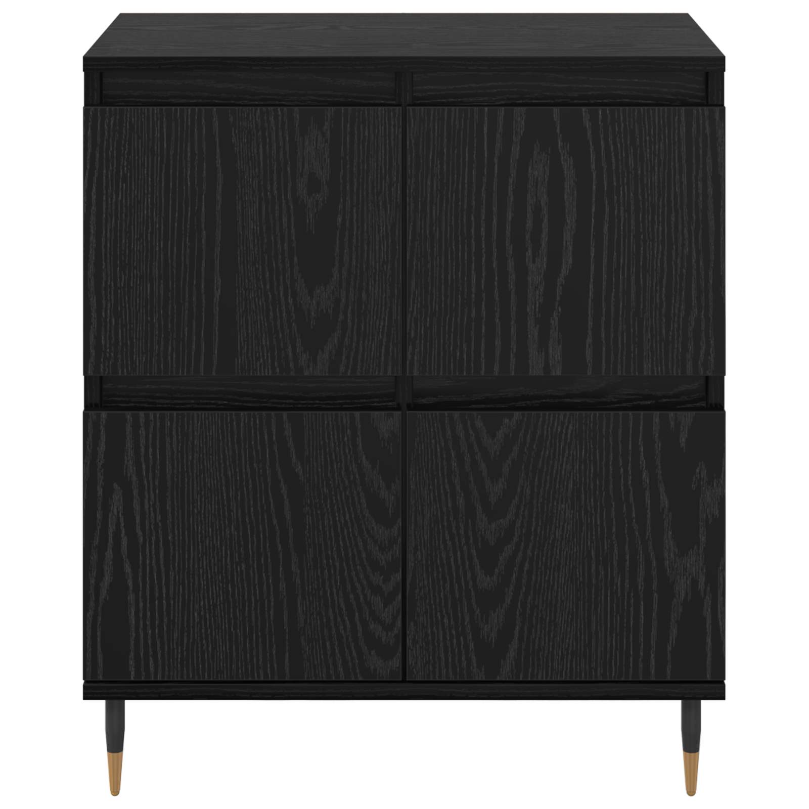 Ormarić za pohranu 2 pcs Crni hrast 60 x 35 x 70 cm