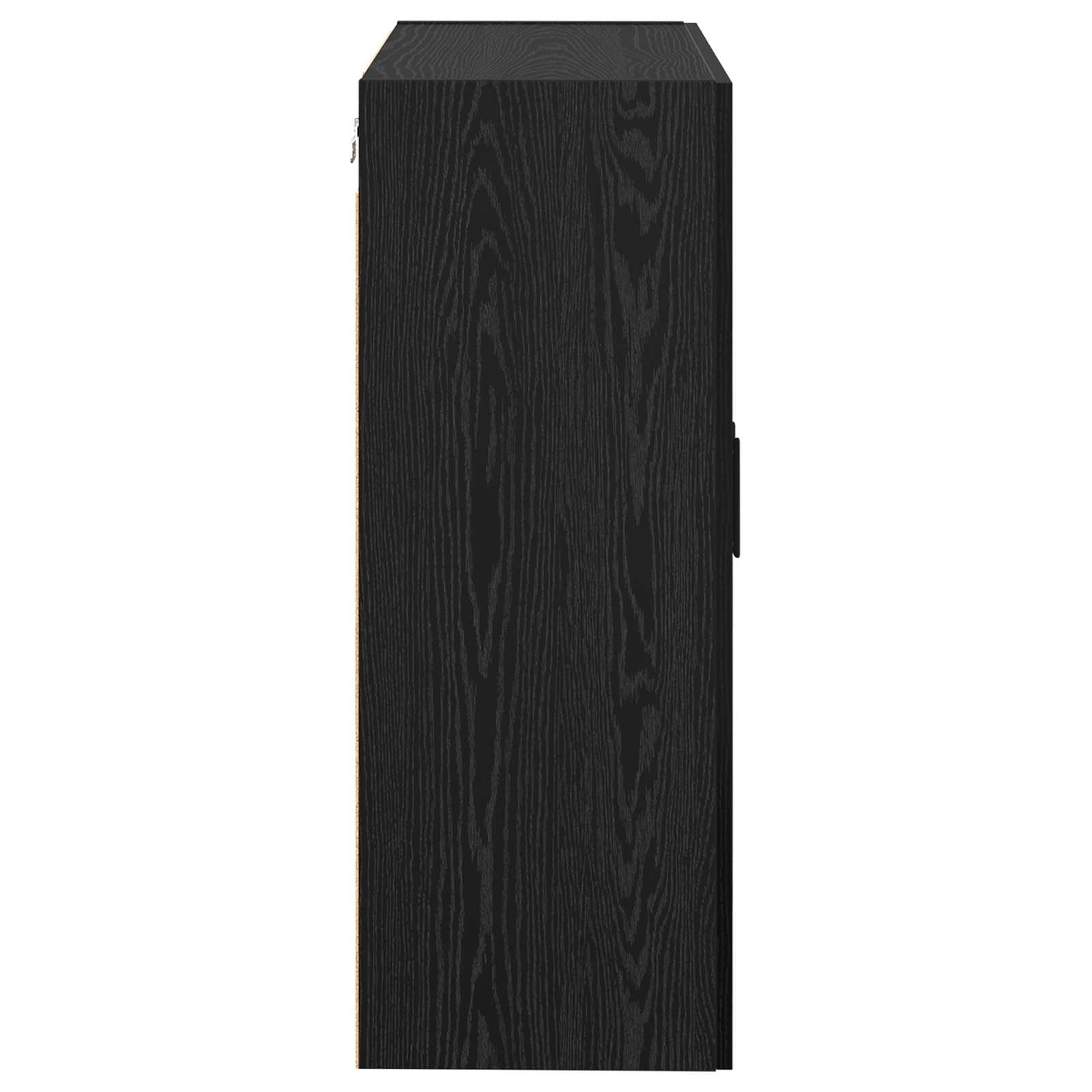 Ormar za montažu na zid 2 pcs Crni hrast 69,5 x 34 x 90 cm