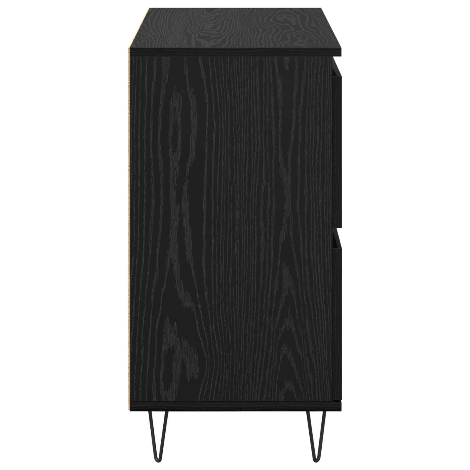 Komode 2 pcs Crni hrast