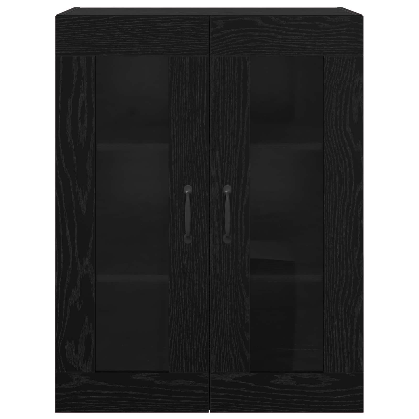 Ormarčići montirani na zid 2 pcs Crni hrast 69,5 x 34 x 90 cm